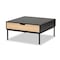 Baxton Studio Haben Modern & Contemporary Two-Tone Oak Brown and Black Finished Wood Coffee Table 206-12482 - alternate 3